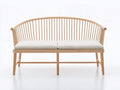 Gartenbank 180x65x90 cm Massivholz Naturholz Modernes Design