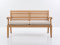 Gartenbank 160x65x90 cm Massivholz Naturholz Modernes Design
