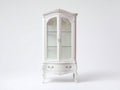 Bücherregal Vitrine 100x40x190 cm Holz Weiß Klassisches Design